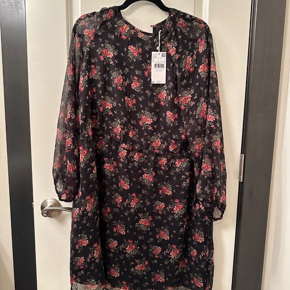 NTW - Mango Flowy Floral Printed Dress - Small - Picture 7 of 9